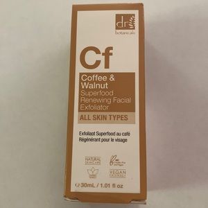 NEW … DR. BOTANICALS Coffee & Walnut SUPERFOOD Renewing Facial Exfoliator